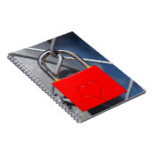 Zaun mit rotem Herzen Notizblock (Rechte Seite)