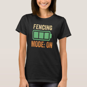 Zaun-Modus bei Batterie-Design T-Shirt