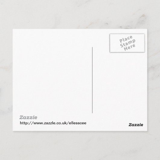 Zaun Postkarte (Rückseite)