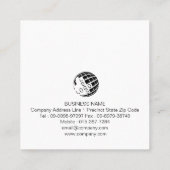 Zaun-Sicherheit Quadratische Visitenkarte (Rückseite)