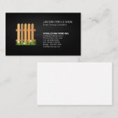 Zaun-Sicherheit Visitenkarte (Vorne/Hinten)