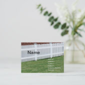 Zaun Visitenkarte (Stehend Vorderseite)