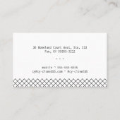 Zaun Visitenkarte (Rückseite)