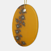 Zaun Weihnachts-Fraktal Keramikornament (Links)