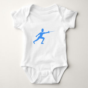 Zaun Zahl - Baby-Blau Baby Strampler