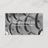 Zaunbau-Dienstleistungen Visitenkarten Visitenkarte (Vorderseite)