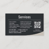 Zaunbauer QR Code Professional Visitenkarte (Rückseite)