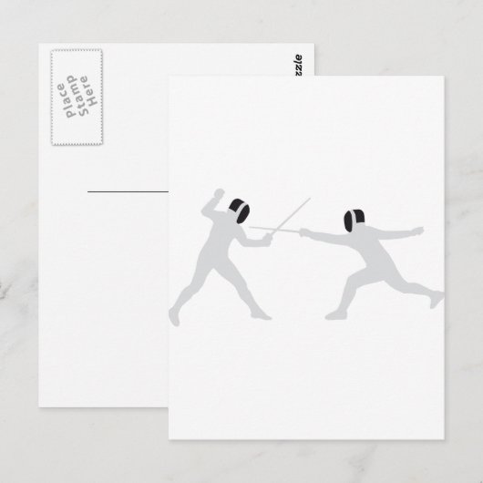 Zäune Postkarte (Vorne/Hinten)