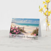 *~* Zäune Rose Beach TV2 Beileid Liebe Licht Karte (Gelbe Blume)