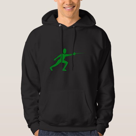 Zaunfigur: grün hoodie (Vorderseite)