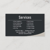 Zauninstallation Visitenkarte (Rückseite)