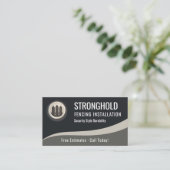 Zauninstallations-QR-Code Professional Visitenkarte (Stehend Vorderseite)
