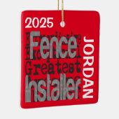 Zauninstallationsprogramm Extraordinaire CUSTOM Keramikornament (Rechts)