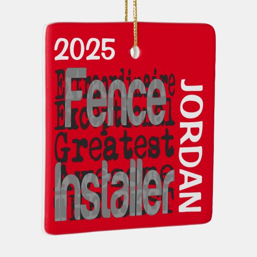 Zauninstallationsprogramm Extraordinaire CUSTOM Keramikornament (Rechts)