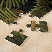 Zaunkönig auf Tannenzweigen Puzzle (Seite)