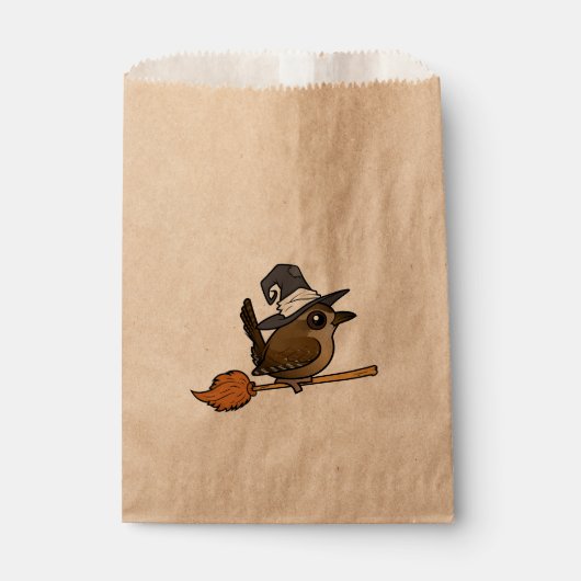 Zaunkönig-Hexe Geschenktütchen (Vorderseite)