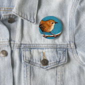 ZAUNKÖNIG IM ÖL-PASTELL BUTTON (Beispiel)