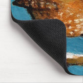 ZAUNKÖNIG IM ÖL-PASTELL MOUSEPAD (Ecke)