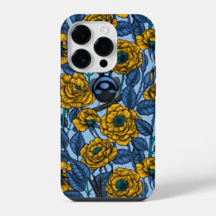 Zaunkönig in den Rosen iPhone 14 Pro Hülle