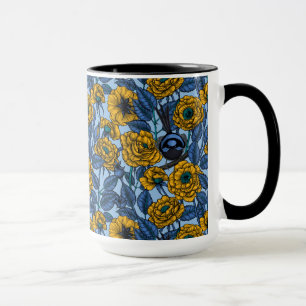 Zaunkönig in den Rosen Tasse