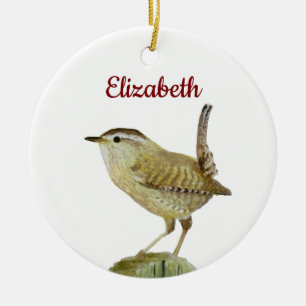 Zaunkönig Keramik Ornament