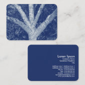 Zaunzweige - Zyanotypeneffekt Visitenkarte (Vorne/Hinten)