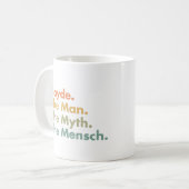 Zayde der Mensch der Mythos der Mensch Kaffeetasse (Vorderseite Links)