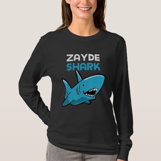 Zayde Shark Funny Family T-Shirt (Vorderseite)