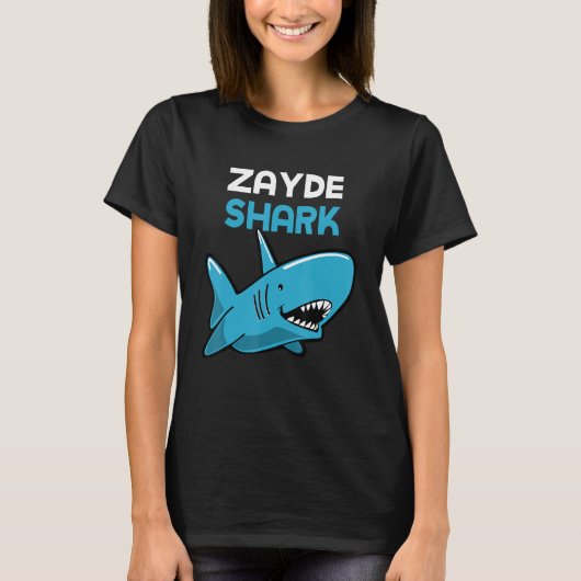 Zayde Shark Funny Family T-Shirt (Vorderseite)