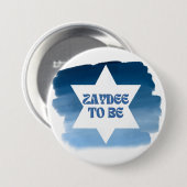 "Zaydee to Be" Neues jüdisches Großvater Wasserfar Button (Vorne & Hinten)
