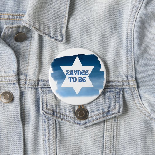 "Zaydee to Be" Neues jüdisches Großvater Wasserfar Button (Beispiel)