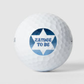 "Zaydee to Be" Neues jüdisches Großvater Wasserfar Golfball (Vorderseite)