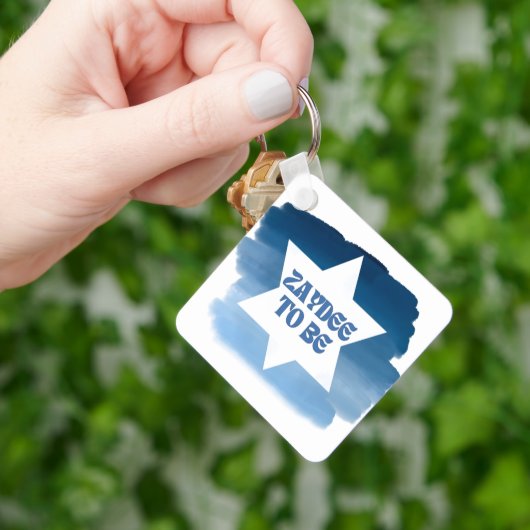 "Zaydee to Be" Neues jüdisches Großvater Wasserfar Schlüsselanhänger (Hand)