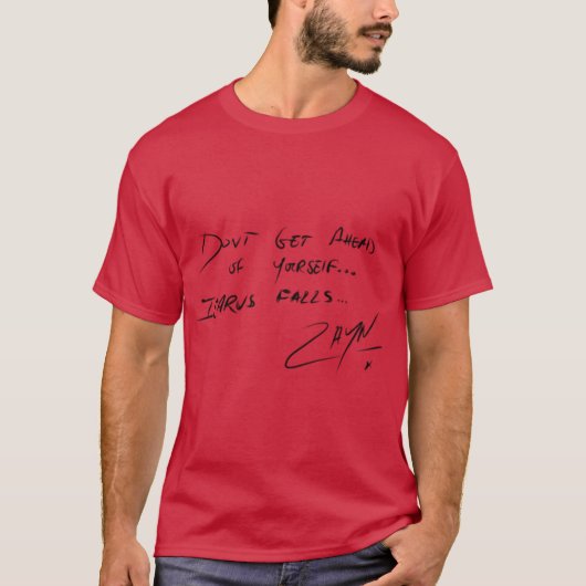 ZAYN MALIK ICARUS FALL AUTOGRAMM T-Shirt (Vorderseite)