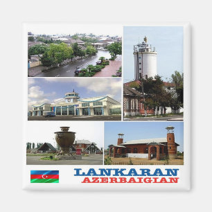 zAZ007 LANKARAN, Aserbaidschan, Asien, Kühlschrank Magnet