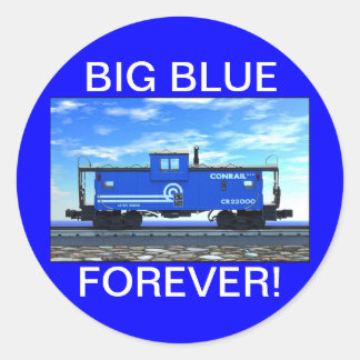 ZAZ420 BIG BLAU FÜR EINEN WEG! RUNDER AUFKLEBER