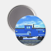 ZAZ420 Blue Caboose Magnet (Vorderseite/Rückseite)