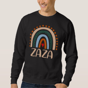 Zaza Rainbow Grandma Niedlich Mütter Day Funny Zaz Sweatshirt