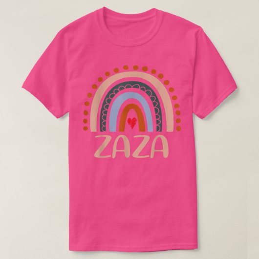 Zaza Rainbow Grandma Niedlich Mütter Day Funny Zaz T-Shirt (Design vorne)