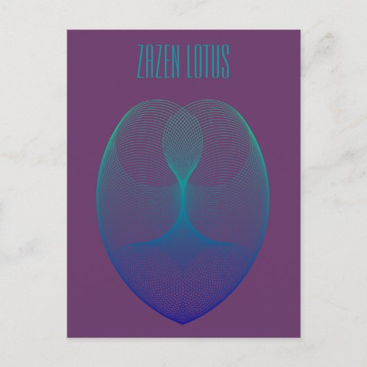 Zazen lotus postkarte (Vorderseite)