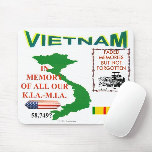 ZazvVIETNAM ERINNERUNGEN Mousepad (Mit Mouse)