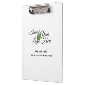 Zazzeln Sie Ihre Firmenlogo-Zwischenablage Klemmbrett (Links)