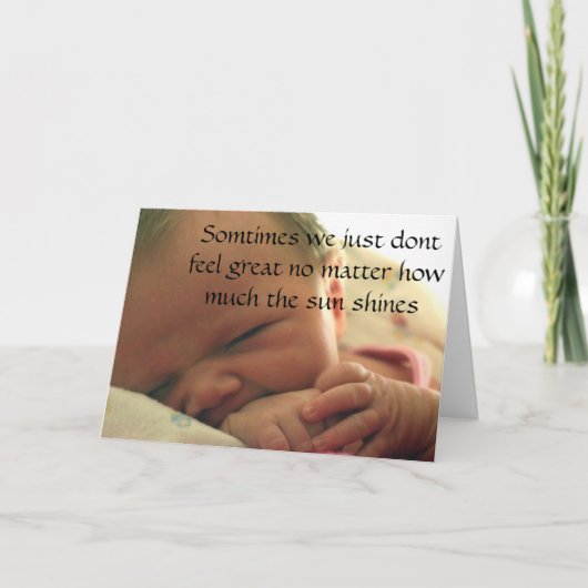 zazzle2, manchmal glauben wir gerade nicht groß karte (Vorderseite)