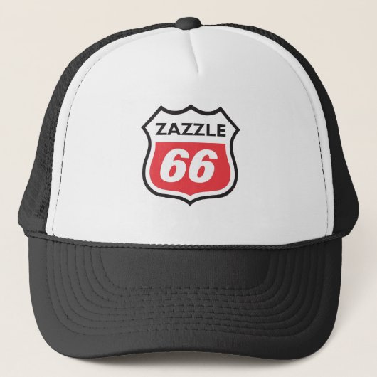 Zazzle 66 truckerkappe (Vorderseite)