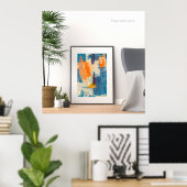 Zazzle abstrakt Poster (Heimbüro)