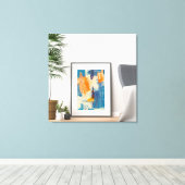 Zazzle abstrakte Leinwand Kunst (Insitu (Holzboden))