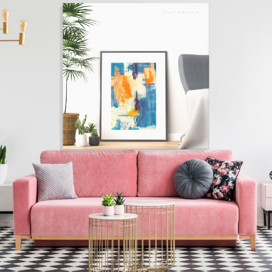 Zazzle abstrakte Leinwand Kunst (Insitu (Wohnzimmer))