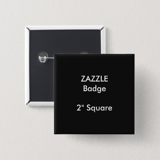 ZAZZLE-Abzeichen mit benutzerdefiniertem 2" Quadra Button (Vorne & Hinten)