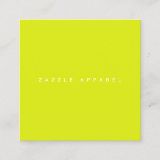 Zazzle Apparel Varieté-Draft-Karte Quadratische Visitenkarte (Vorderseite)