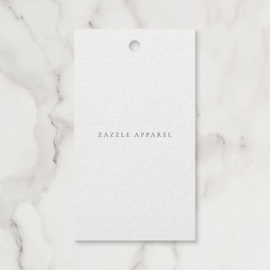 Zazzle Apparel Varieté Geschenkanhänger (Rückseite)